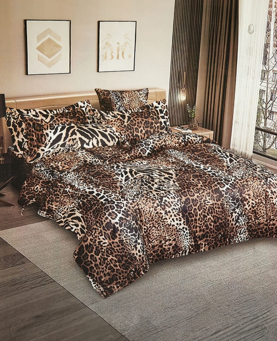 4 Pcs Quilted Comforter Set – 014