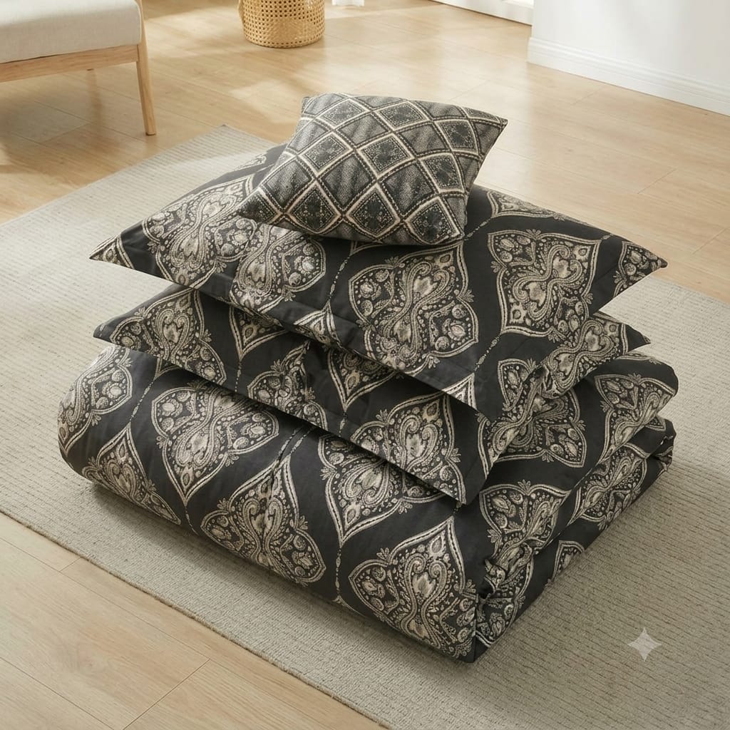 7 Pcs Quilted Comforter Set - Angelic