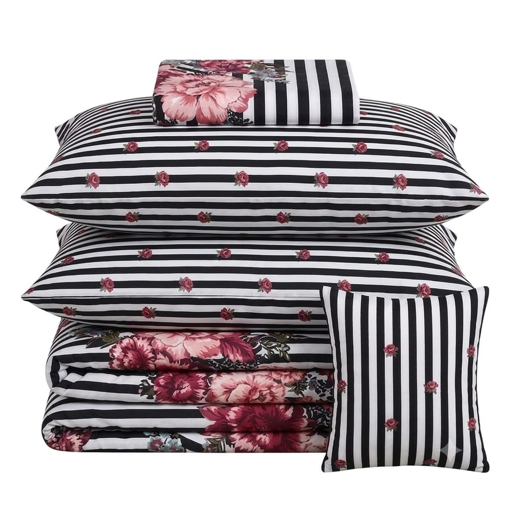 7 Pcs Quilted Comforter Set