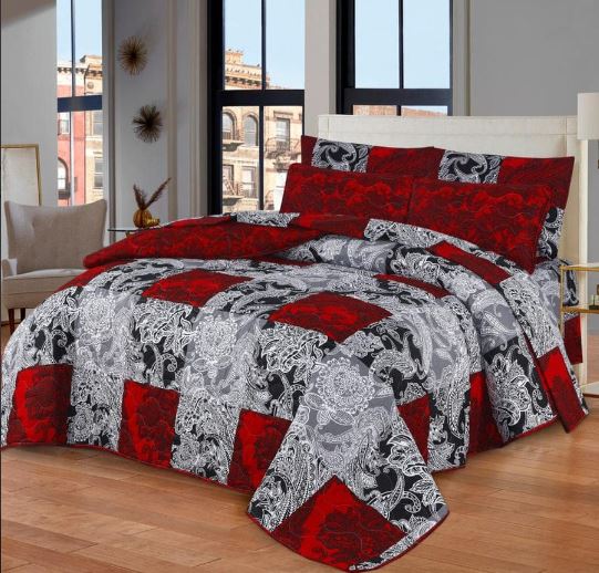 4 Pcs Quilted Comforter Set – 002