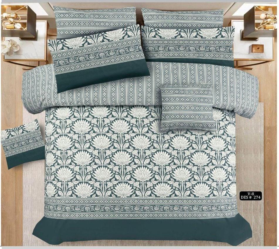 4 Pcs Quilted Comforter Set – 035