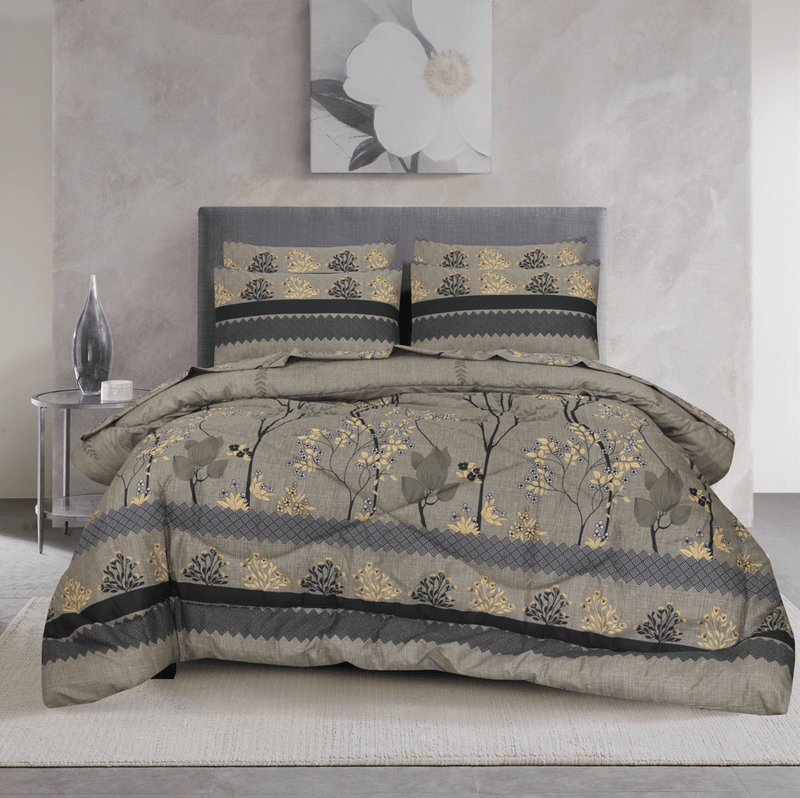 4 Pcs Quilted Comforter Set – 015