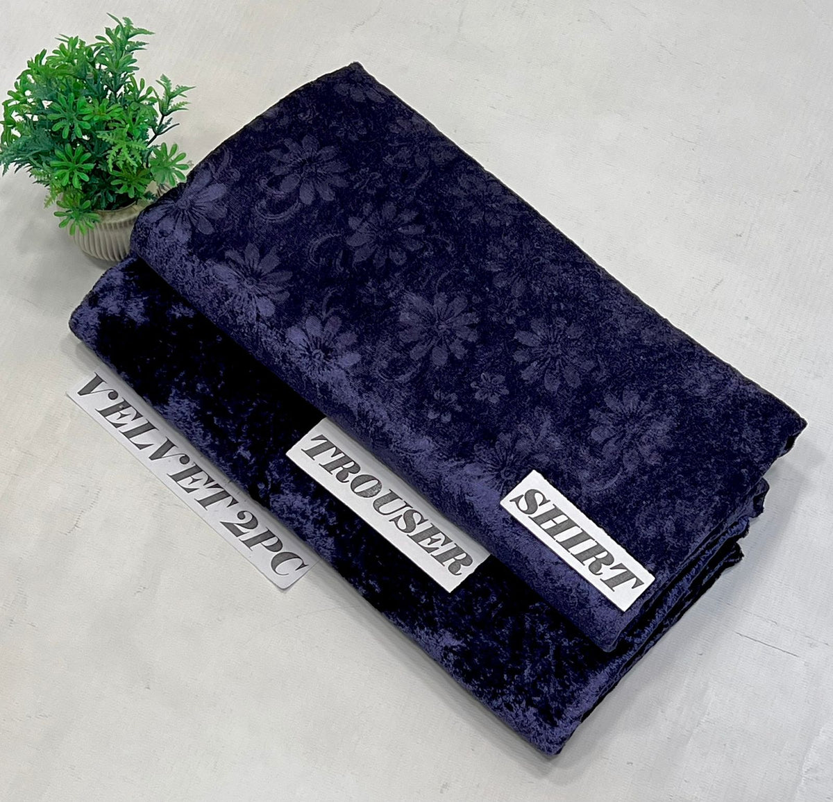 2pc Korean velvet 12