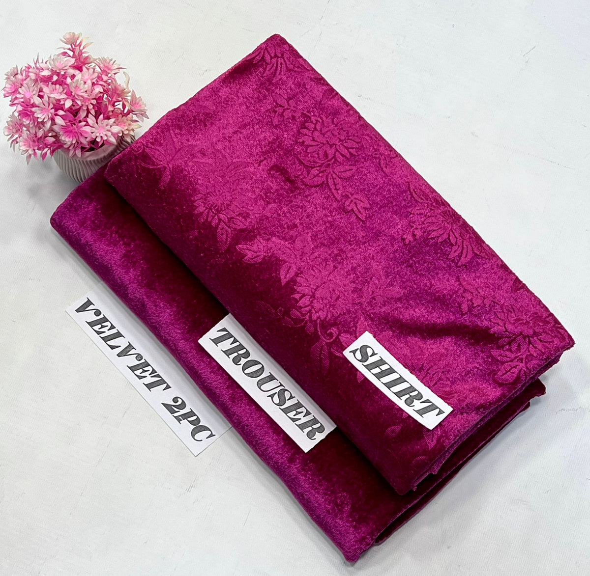 2pc Korean velvet 16