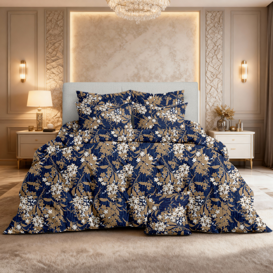 4 Pcs Quilted Comforter Set – 013