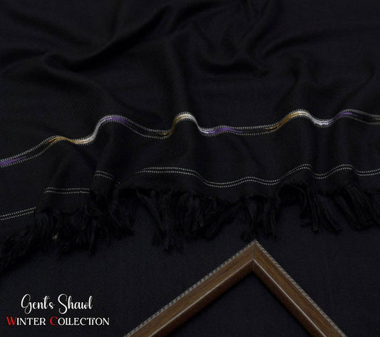 SPECIAL BLACK Men's Winter Wool shawl