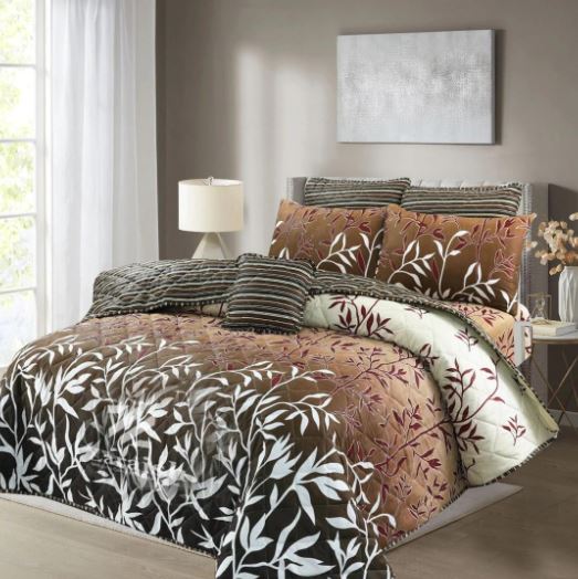 4 Pcs Quilted Comforter Set – 008