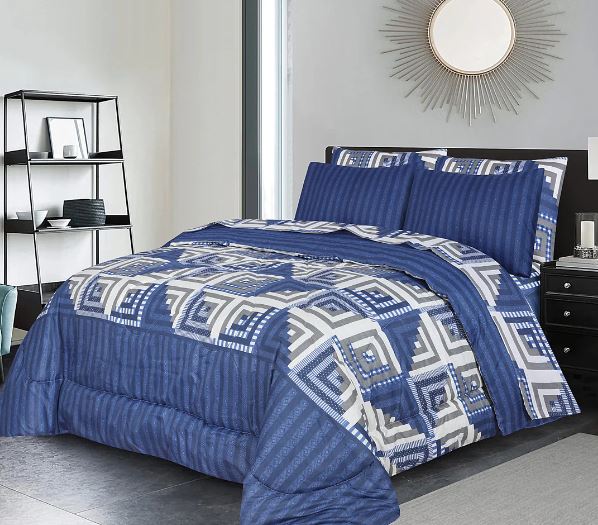 4 Pcs Quilted Comforter Set – 026