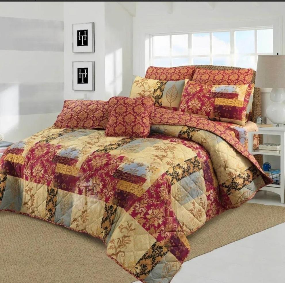 4 Pcs Quilted Comforter Set – 021