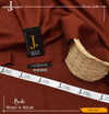 J. Junaid Jamshed wash and Wear Booski - Brick Red