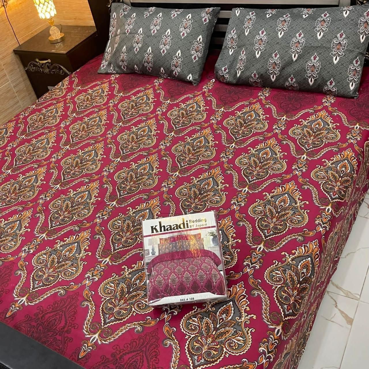 3 Pcs Bedsheet - 31