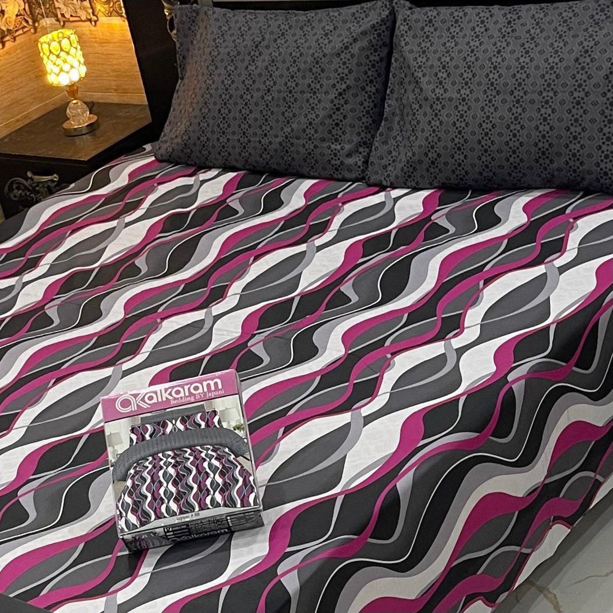 Al karam 3 Pcs Bedsheet - Gloria
