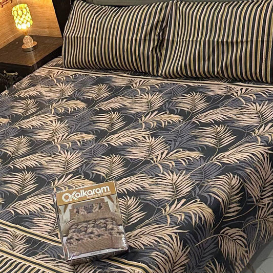 Al karam 3 Pcs Bedsheet - Ramus