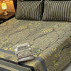 Al karam 3 Pcs Bedsheet - Crimson Bloom