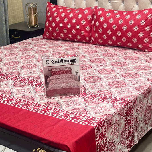 GulAhmed 3Pcs Bedsheet -12