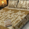 Al karam 3 Pcs Bedsheet - Golden