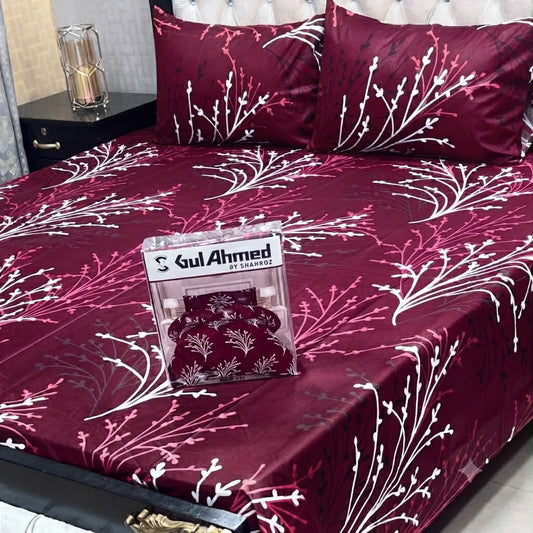 GulAhmed 3Pcs Bedsheet -02