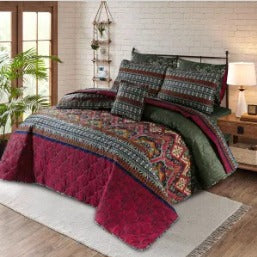7 Pcs Quilted Comforter Set –