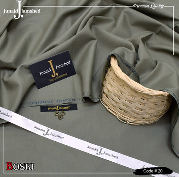 J. Junaid Jamshed wash and Wear Booski - Dark Cement