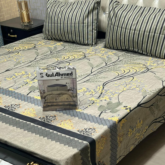 GulAhmed 3Pcs Bedsheet -27