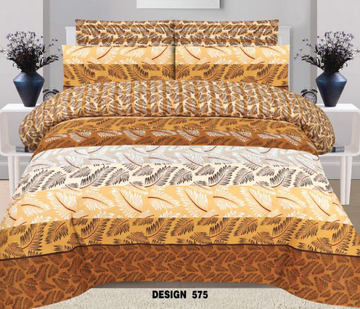 Chenab 3 PCs Bedsheet Set D-575