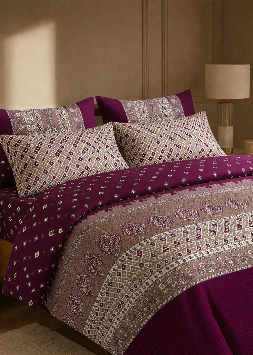 4 Pcs Quilted Comforter Set – 041