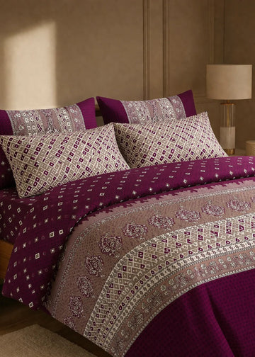 4 Pcs Quilted Comforter Set – 041