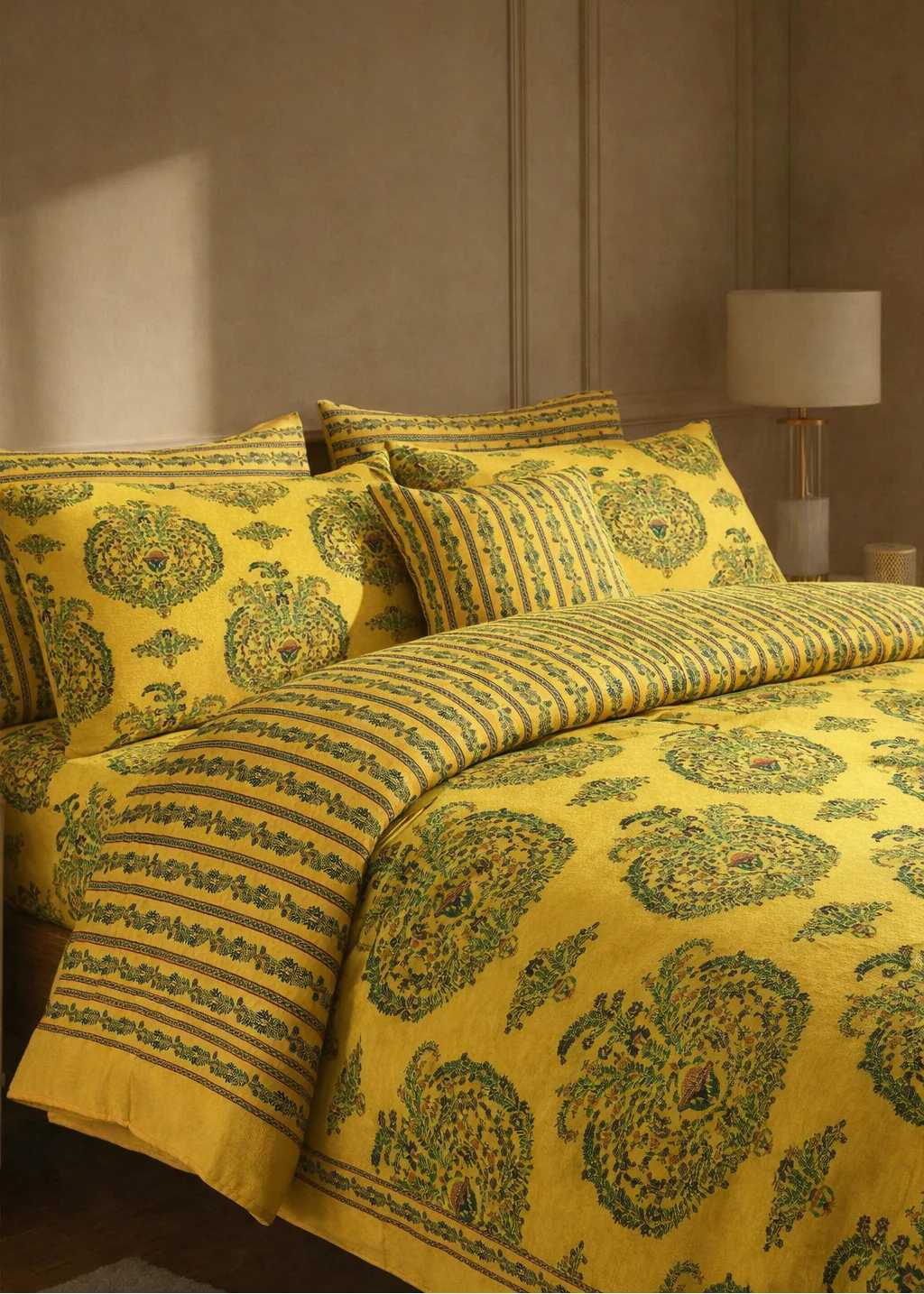 4 Pcs Quilted Comforter Set – 044