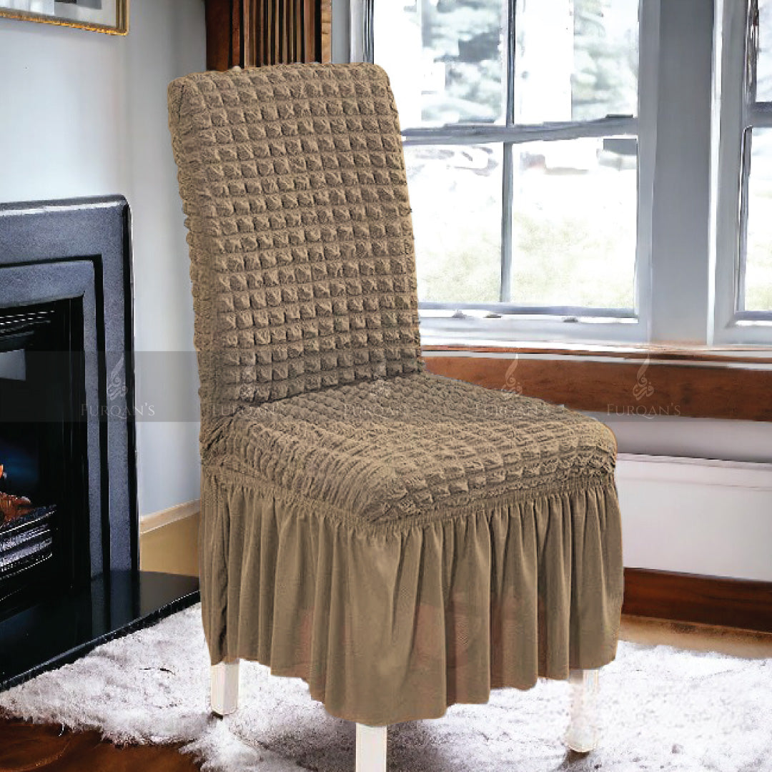 Stuff Covers Frill Style Bubble Stuff Chair Cover (Beach Color)