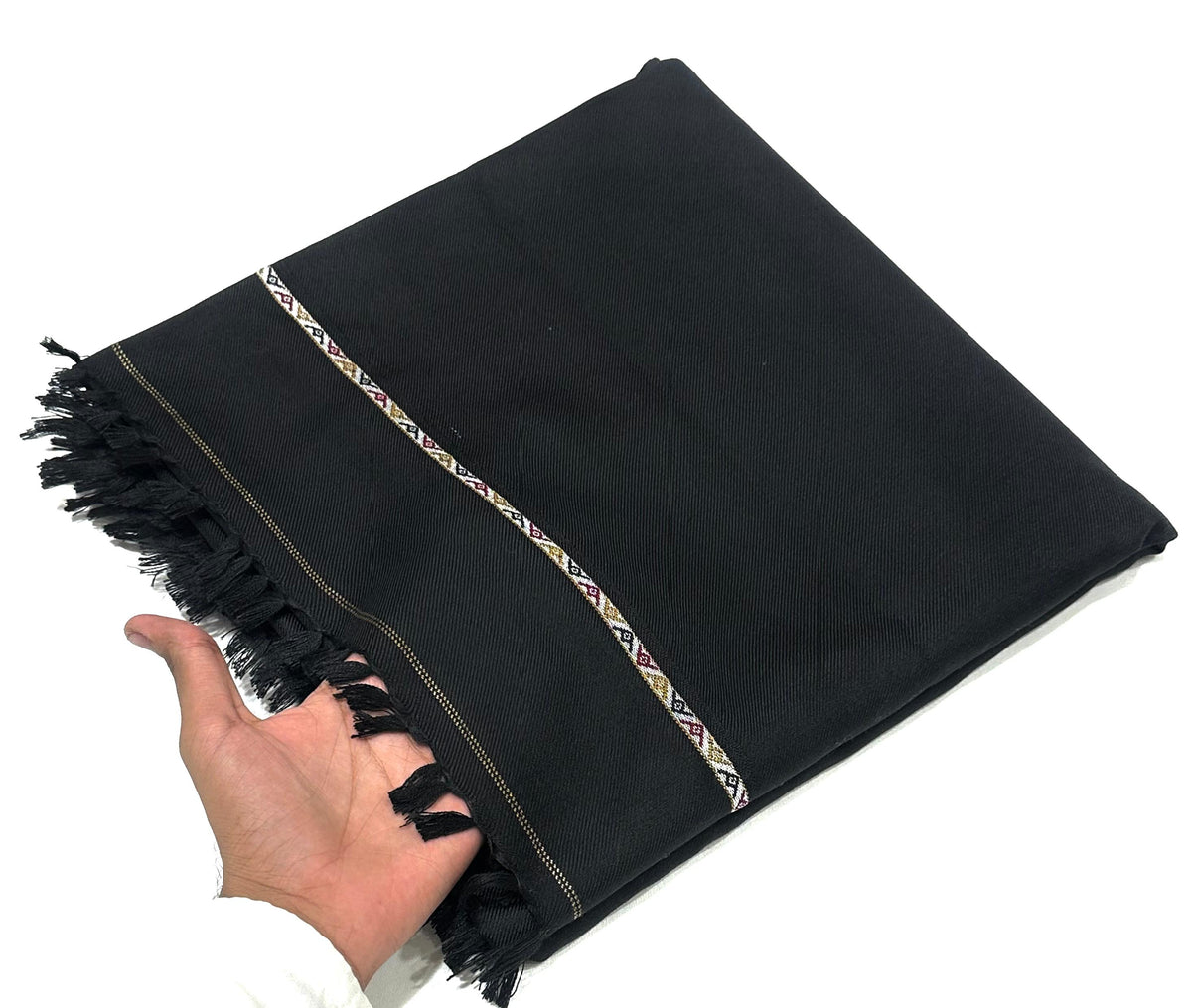 SPECIAL BLACK Men's Winter Wool shawl