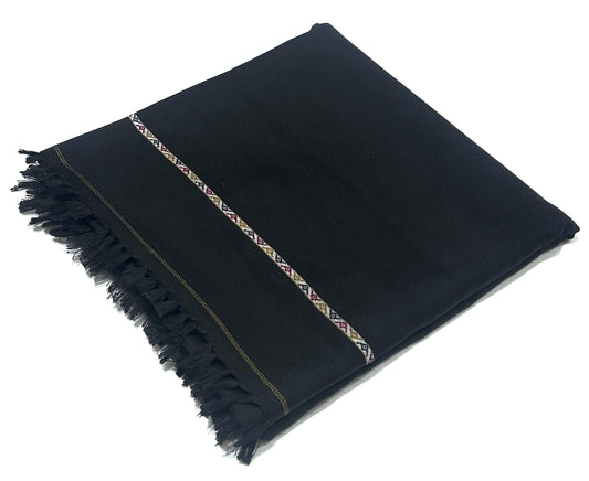SPECIAL BLACK Men's Winter Wool shawl