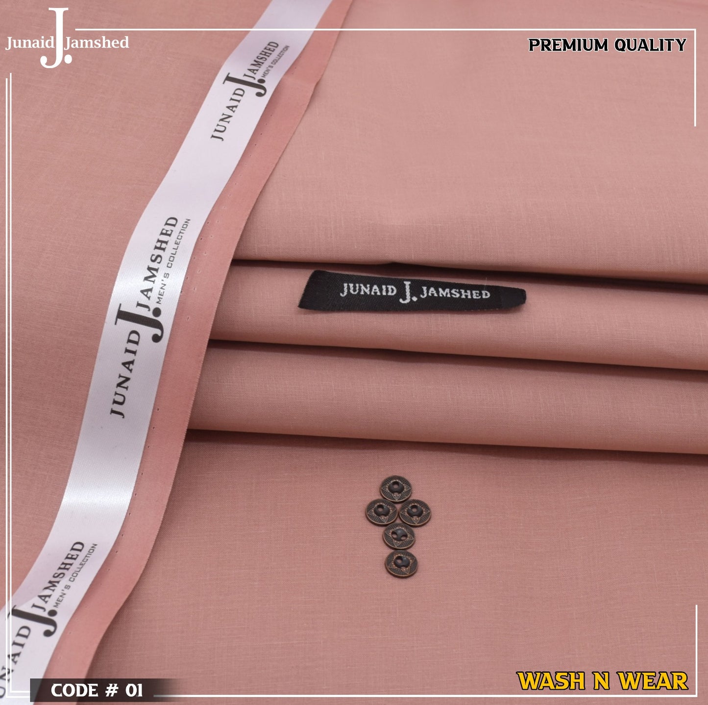 J. Silver finish soft cotton - TEA PINK