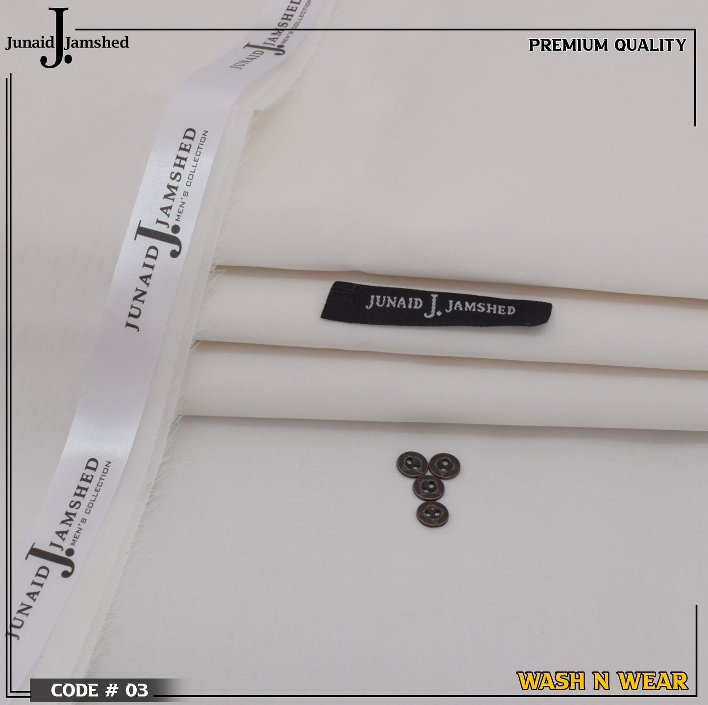 J. Silver finish soft cotton - OFF WHITE