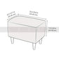 Rectangle Fitted Stool Cover (Black Color)
