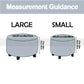 Round Elastic Velvet Puffy Cover (Black Color)