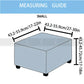 Square Bubble Stuff Fitted Stool Cover (Grey Color)
