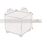 Square Elastic Velvet Puffy Cover (Blue Color)