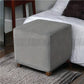 Square Elastic Velvet Puffy Cover (Grey Color)