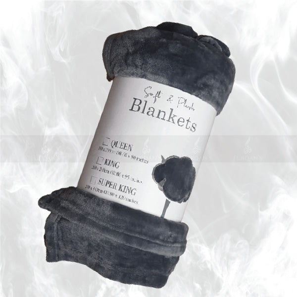 Super Soft AC Fleece Blanket (Dark Grey Color)