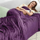 Super Soft AC Fleece Blanket (Plum Color)