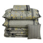 7 Pcs Quilted Comforter Set - Crimson Bloom