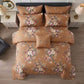 7 Pcs Quilted Comforter Set - Golden