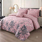 7 Pcs Quilted Comforter Set - Peach Petal