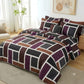 7 Pcs Quilted Comforter Set - Browny