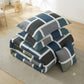 7 Pcs Quilted Comforter Set - Grey Box
