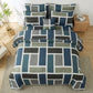 7 Pcs Quilted Comforter Set - Grey Box