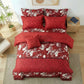 7 Pcs Quilted Comforter Set - Ruby Leaf