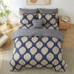 7 Pcs Quilted Comforter Set - Teal Tropics