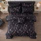 7 Pcs Quilted Comforter Set - Midnight