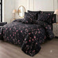 7 Pcs Quilted Comforter Set - Midnight